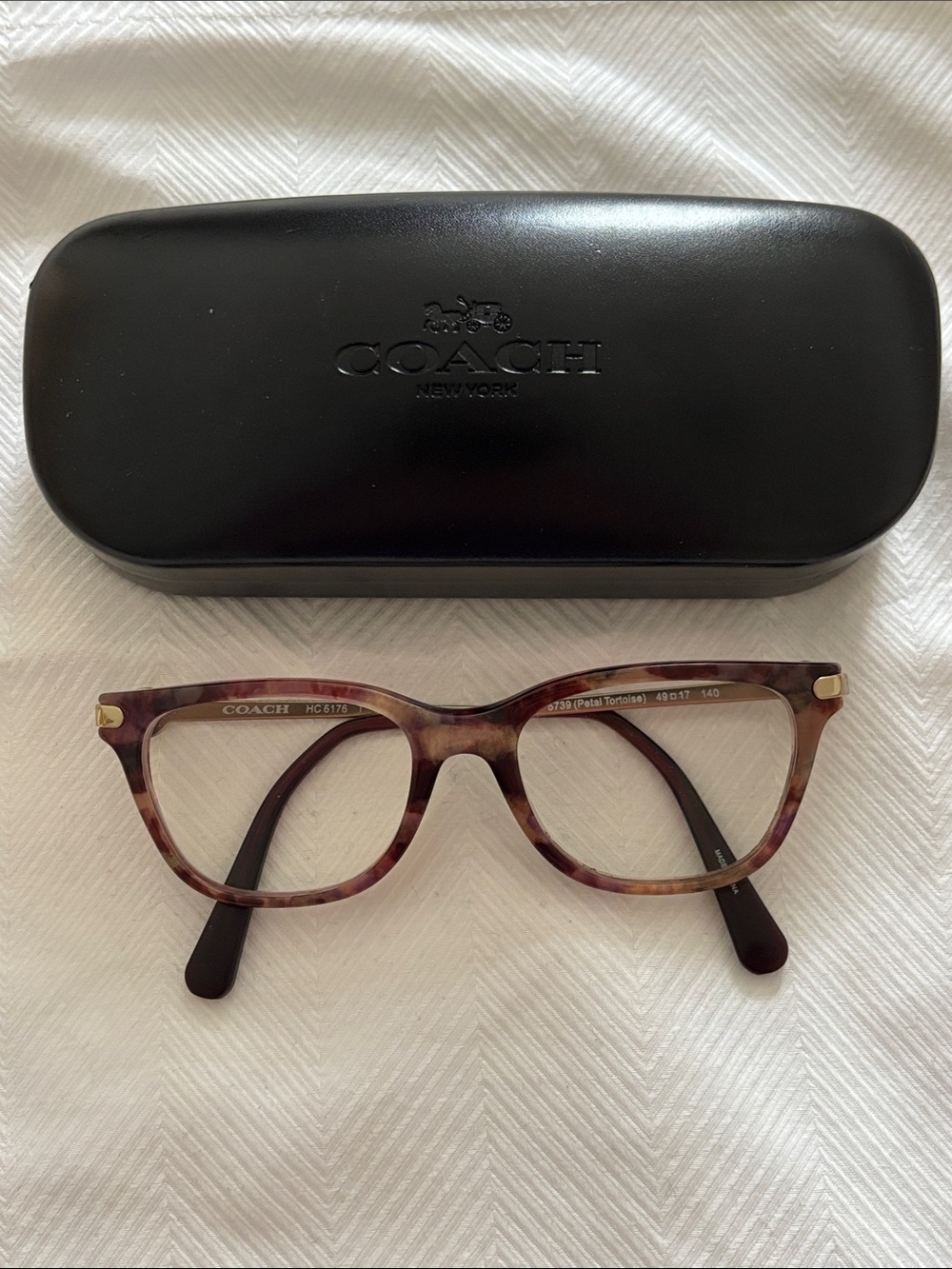 Coach Eyeglass Frames HC 6176 Petal Tortoise 5739